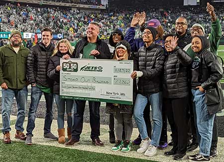 New York Jets and STOMP Out Bullying Partnership